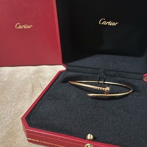 Cartier Juste un clou rose gold bracelet size 18